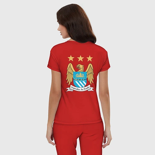 Женская пижама Manchester City FC / Красный – фото 4