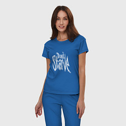 Пижама хлопковая женская Don't Starve, цвет: синий — фото 2