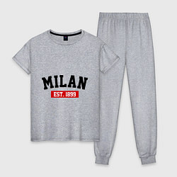 Женская пижама FC Milan Est. 1899