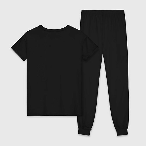 Женская пижама CS - логотип с бойцом / Черный – фото 2