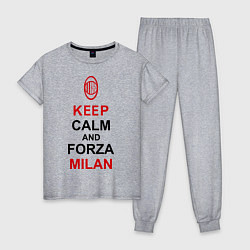 Женская пижама Keep Calm & Forza Milan