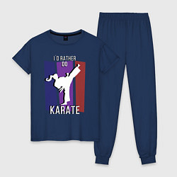 Женская пижама Id rather do karate