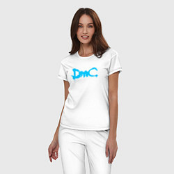 Пижама хлопковая женская DEVIL MAY CRY DMC, цвет: белый — фото 2