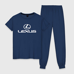 Пижама хлопковая женская LEXUS, цвет: тёмно-синий