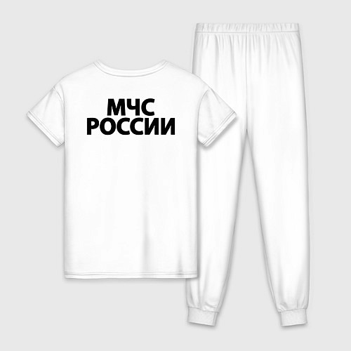 Женская пижама МЧС России двусторонняя / Белый – фото 2
