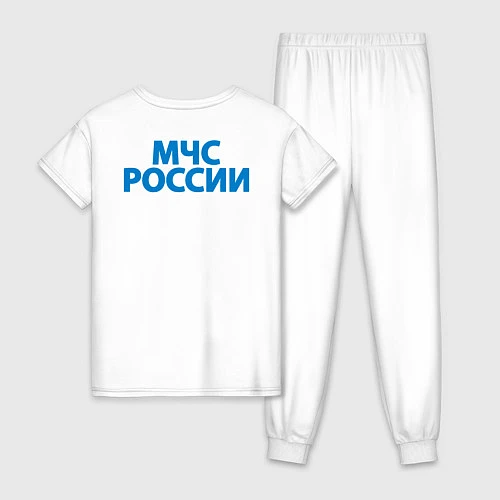 Женская пижама МЧС России / Белый – фото 2