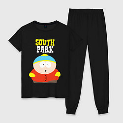 Пижама хлопковая женская SOUTH PARK, цвет: черный