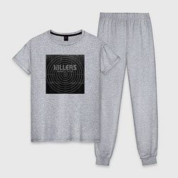 Пижама хлопковая женская The Killers, цвет: меланж