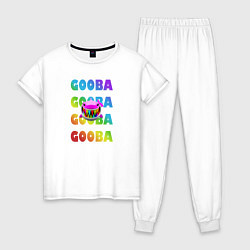 Пижама хлопковая женская GOOBA - 6ix9ine, цвет: белый