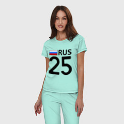 Пижама хлопковая женская RUS 25 цвета мятный — фото 2
