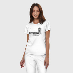 Пижама хлопковая женская Liverpool FC, цвет: белый — фото 2