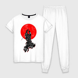 Пижама хлопковая женская Samurai, цвет: белый