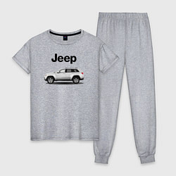 Пижама хлопковая женская Jeep, цвет: меланж
