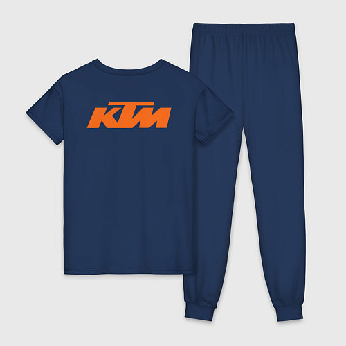 Женская пижама KTM READY TO RACE спина Z / Тёмно-синий – фото 2