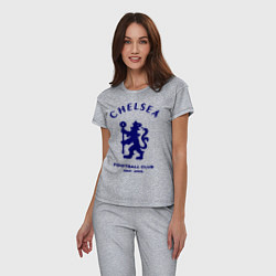 Пижама хлопковая женская Chelsea Est. 1905, цвет: меланж — фото 2