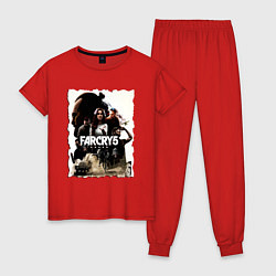 Пижама хлопковая женская FARCRY GAME, цвет: красный