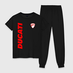 Женская пижама DUCATI LOGO НАДПИСЬ