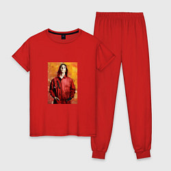 Пижама хлопковая женская Рио - Бумажный Дом, цвет: красный