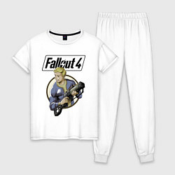 Пижама хлопковая женская Fallout 4 Hero, цвет: белый