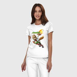 Пижама хлопковая женская Star Fox Zero Nintendo Video game, цвет: белый — фото 2