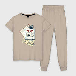 Женская пижама Авиапочта