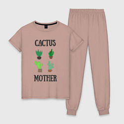 Женская пижама Cactus Mother, Мать кактусов