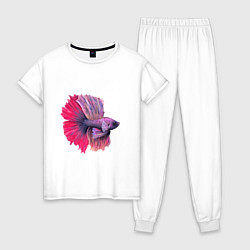 Женская пижама Японская цветная рыбка