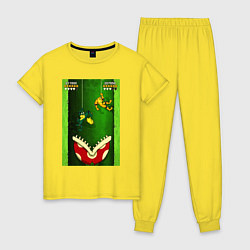 Пижама хлопковая женская Zitz & Pimple go down, цвет: желтый