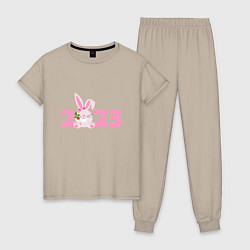 Женская пижама Розовый кролик 2023
