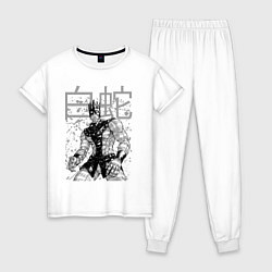 Пижама хлопковая женская Whitesnake - stand of Enrico Pucci - Jojo - part 6, цвет: белый