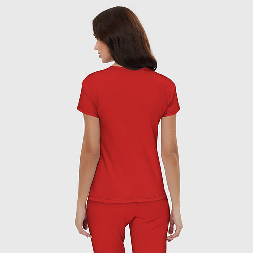 Женская пижама Plush character in latex / Красный – фото 4