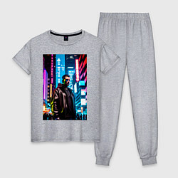 Женская пижама Синтвейв Cyberpunk 2