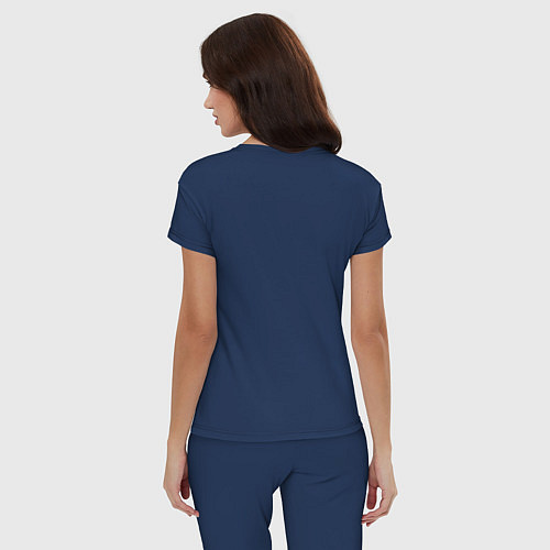 Женская пижама Counter strike 2 лого белый / Тёмно-синий – фото 4