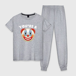 Женская пижама You are clown