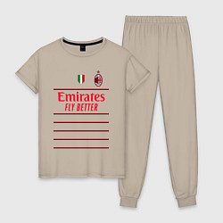 Женская пижама Рафаэль Леао ФК Милан форма 2223 гостевая