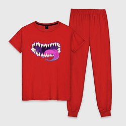 Пижама хлопковая женская Мимик ДНД, цвет: красный