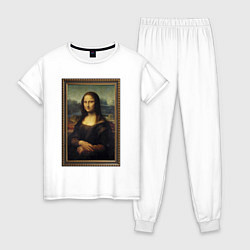 Пижама хлопковая женская Mona Lisa - original, цвет: белый