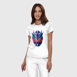 Пижама хлопковая женская Transformers art, цвет: белый — фото 2