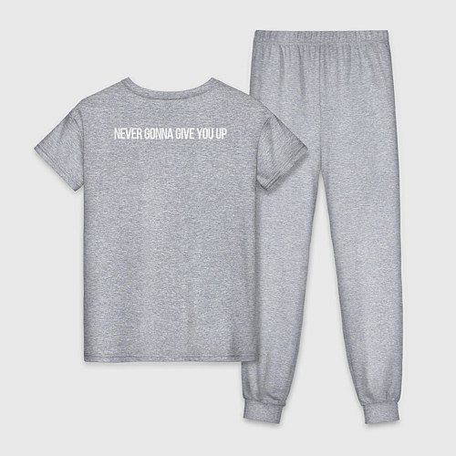 Женская пижама Qr код на песню Never Gonna Give You Up / Меланж – фото 2