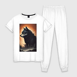 Женская пижама Большой и страшный серый волк