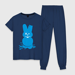Пижама хлопковая женская Blue bunny, цвет: тёмно-синий