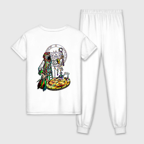 Женская пижама Стеклянные колбочки / Белый – фото 2