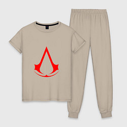 Женская пижама Red logo of assassins