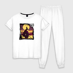 Пижама хлопковая женская Защитник священных земель, цвет: белый