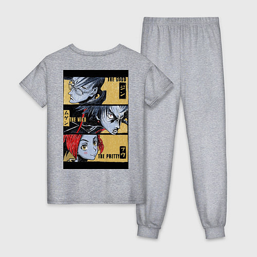 Женская пижама Good, Wild and Pretty / Меланж – фото 2