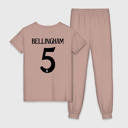 Женская пижама Джуд Беллингем форма Реал Мадрид / Пыльно-розовый – фото 2