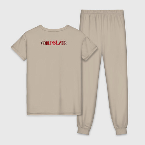 Женская пижама Дева Меча из Goblin Slayer / Миндальный – фото 2