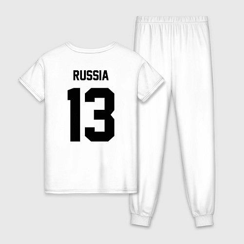 Женская пижама Russia 13 / Белый – фото 2
