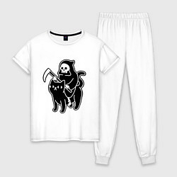 Женская пижама Жнец и его кот