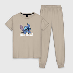 Женская пижама Not today Stitch